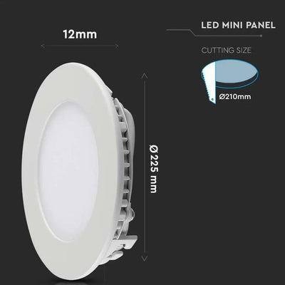 18W LED PREMIUM  FARETTO LED CHIP SAMSUNG DA INCASSO ROUND 4000K