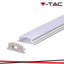 PROFILO IN ALLUMINIO FLESSIBILE COLORE BIANCO PER STRISCIA  LED COPERTURA SATINATA 2000*18*6MM