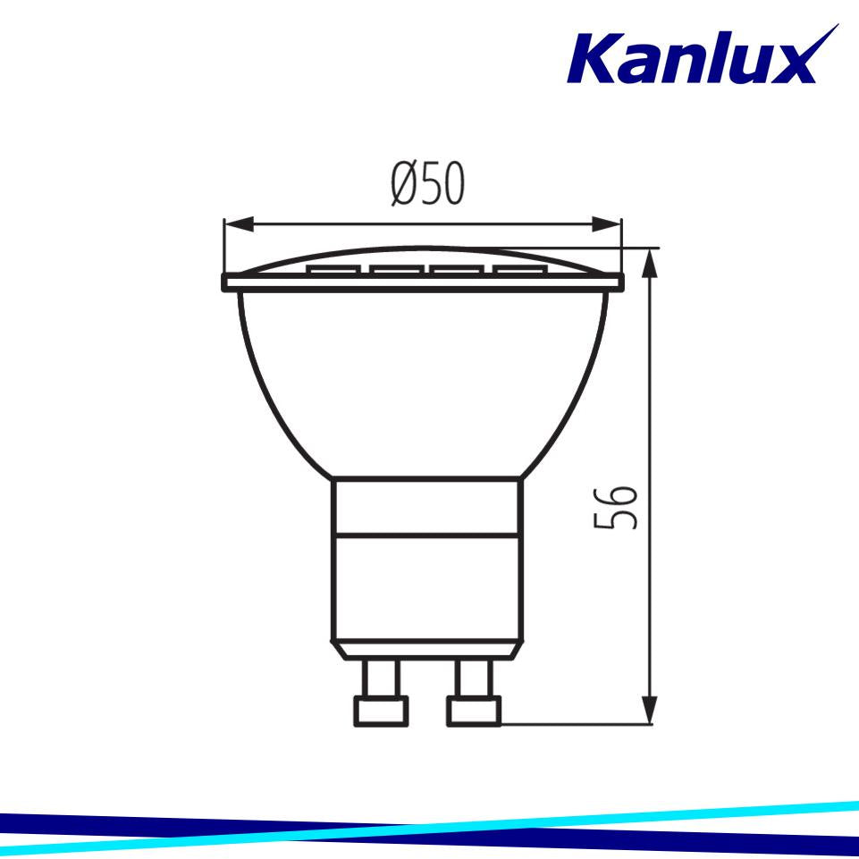 LAMPADINA LED GU10 8W-CW LED - KANLUX