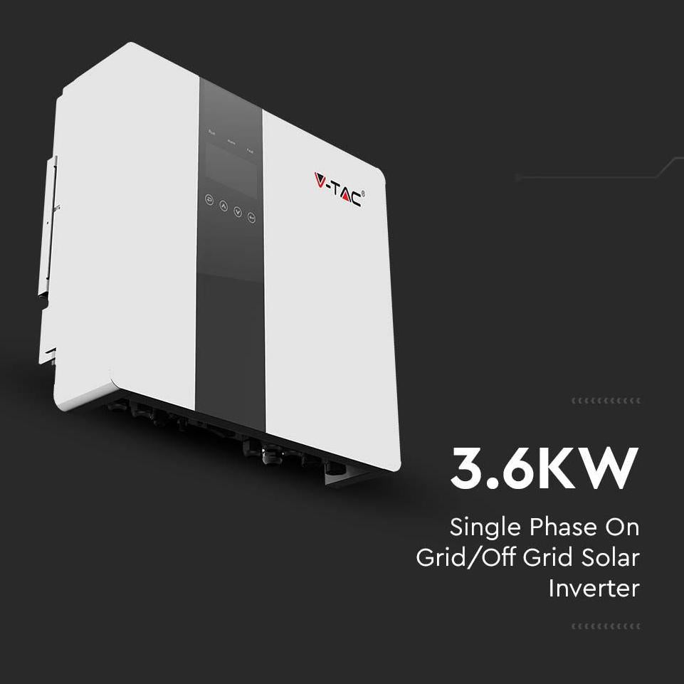 3.6KW INVERTER SOLARE IBRIDO ON/OFF MONOFASE 3 ANNI DI GARANZIA IP65