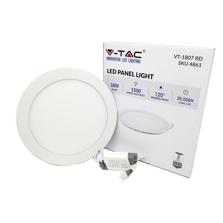18W LED PREMIUM  FARETTO LED CHIP SAMSUNG DA INCASSO ROUND 6400K