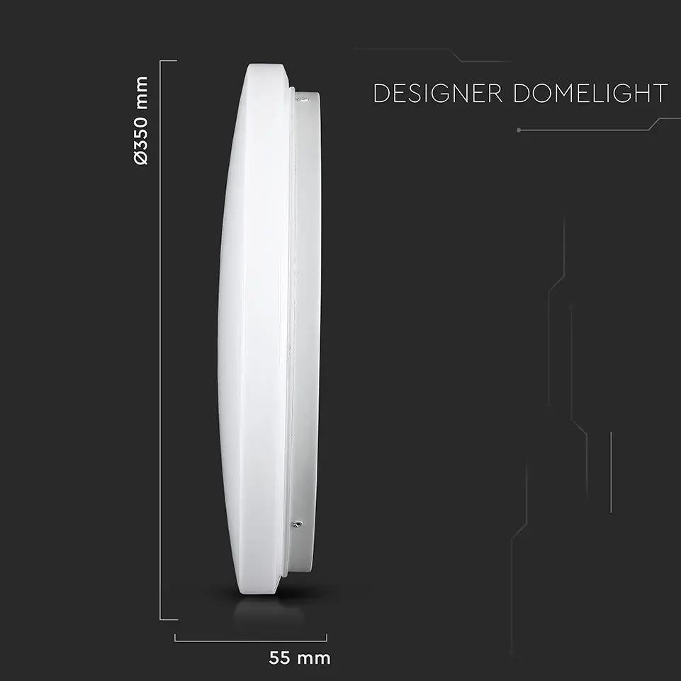 24W PLAFONIERA LED ROTONDA  CON INTERRUTTORE CAMBIA COLORE 3 IN 1 SATINATA