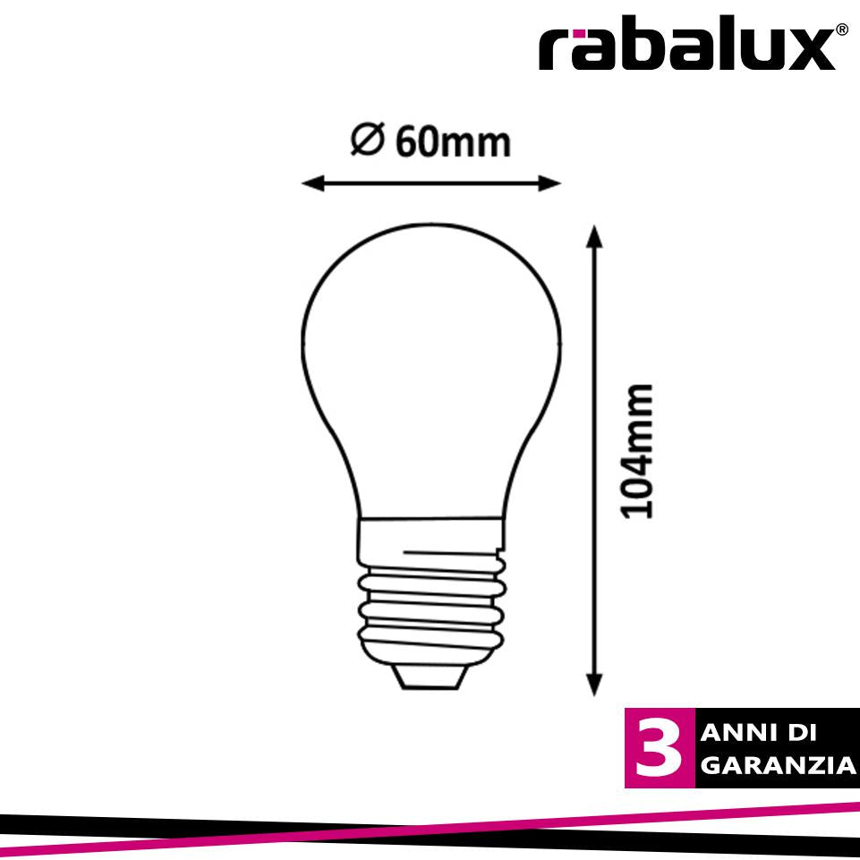 FILAMENT LED E27 A60 5W 250LM 2000K