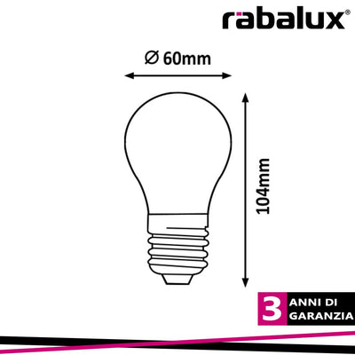 FILAMENT LED E27 A60 5W 250LM 2000K