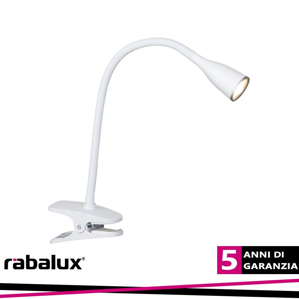 JEFF CLIP DESK LED 4,5W,WHITE IN-BUILT LED