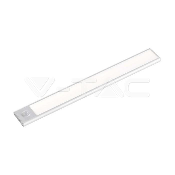 1.5W LED CABINET LIGHT SILVER BODY SENSOR 4000K IP20