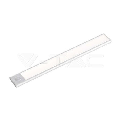 1.5W LED CABINET LIGHT SILVER BODY SENSOR 4000K IP20