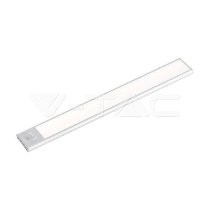 1.5W LED CABINET LIGHT SILVER BODY SENSOR 4000K IP20