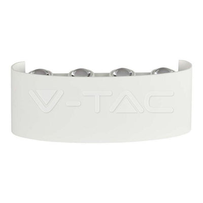 7W LAMPADA LED DA MURO CORPO BIANCO IP54 3000K