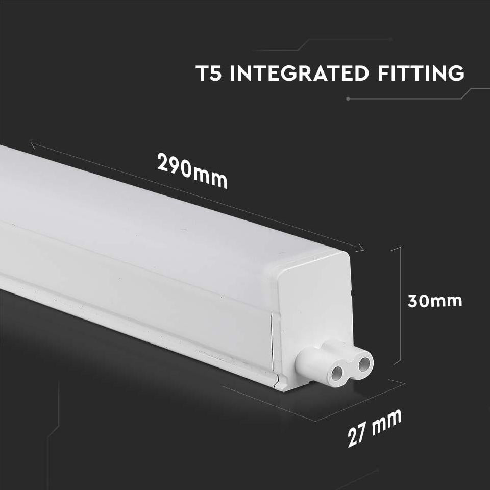4W LED BATTEN FITTING QUADRATA SAMSUNG CHIP T5 30CM 4000K