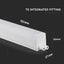 7W LED BATTEN FITTING QUADRATA SAMSUNG CHIP T5 60CM 3000K