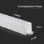 16W LED BATTEN FITTING QUADRATA SAMSUNG CHIP T5 120CM 4000K