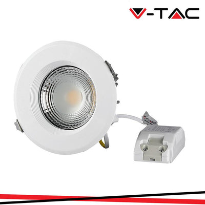 30W LED COB FARETTO LED DA INACASSO COB ROTONROTONDO 6500K