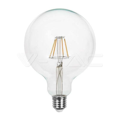 LED LAMPADINA 6W FILAMENTO E27 G125 CLEAR COVER   3000K