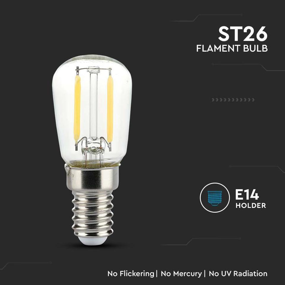 LED LAMPADINA 2W FILAMENTO E14 ST26 3000K