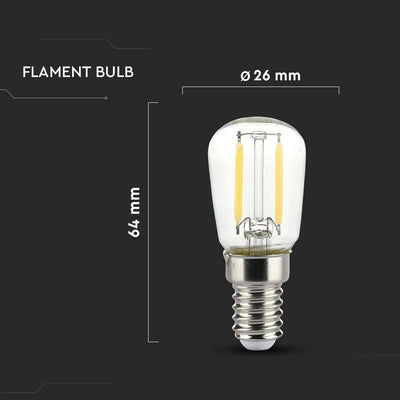 LED LAMPADINA 2W FILAMENTO E14 ST26 6500K
