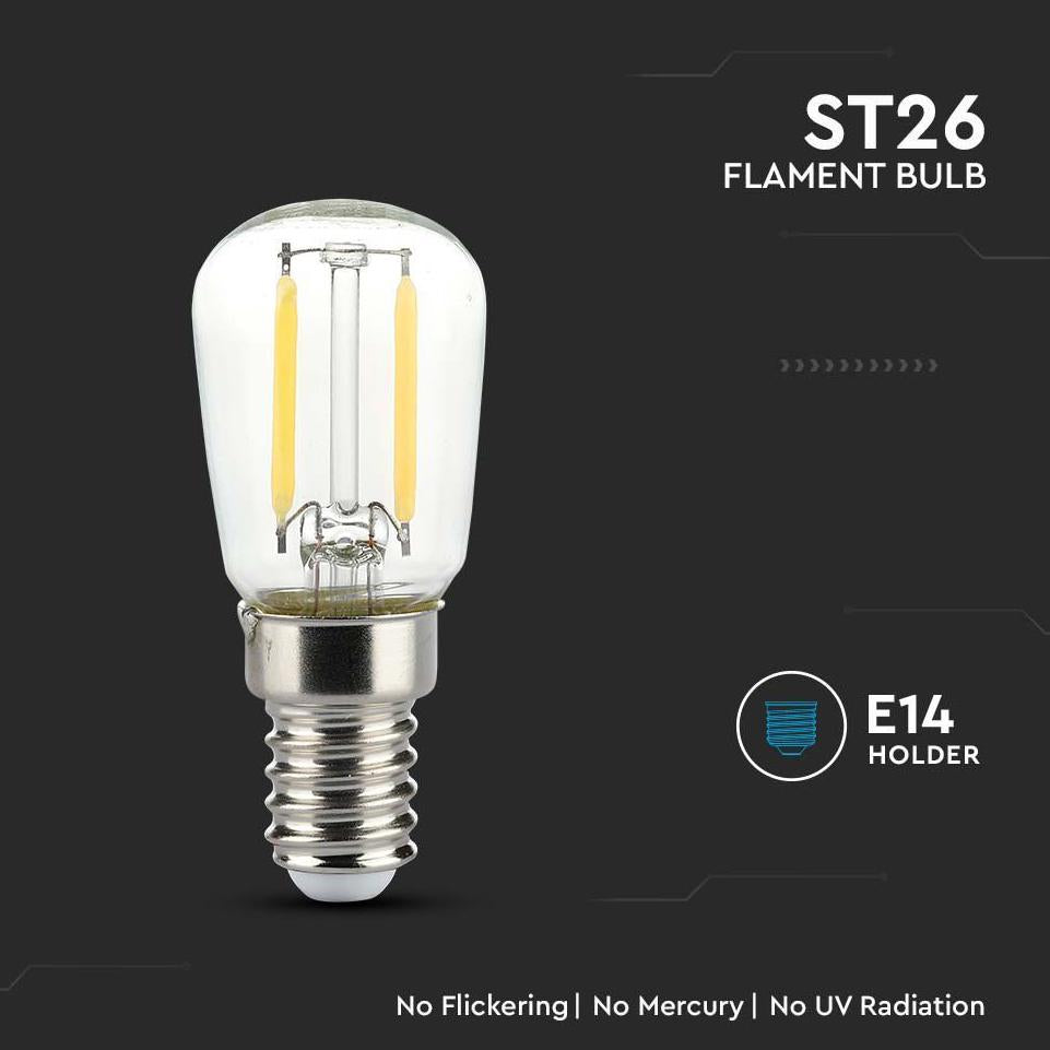 LED LAMPADINA 2W FILAMENTO E14 ST26 6500K