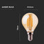 LED LAMPADINA 4W FILAMENTO   E14 P45 AMBER COVER 2200K