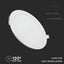6W LED MINI PANNELLO CORPO ROTONDO 3000K