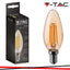 LED LAMPADINA 4W FILAMENTO E14 AMBER COVER CANDELA LAMPADINA 2200K