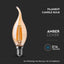 LED LAMPADINA 4W FILAMENTO E14 AMBER COVER CANDELA 2200K