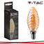 LED LAMPADINA 4W FILAMENTO E14 AMBER COVER CANDELA TWIST 2200K