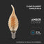 LED LAMPADINA 4W FILAMENTO E14 AMBER COVER CANDELA TIP 2200K