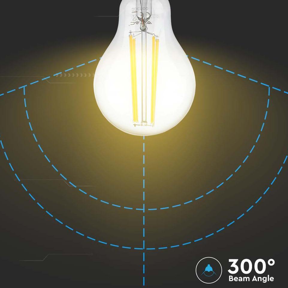 LED LAMPADINA 12W FILAMENTO E27 A60 CLEAR COVER 3000K
