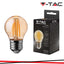 LED LAMPADINA 4W FILAMENTO E27 G45 AMBER COVER 2200K