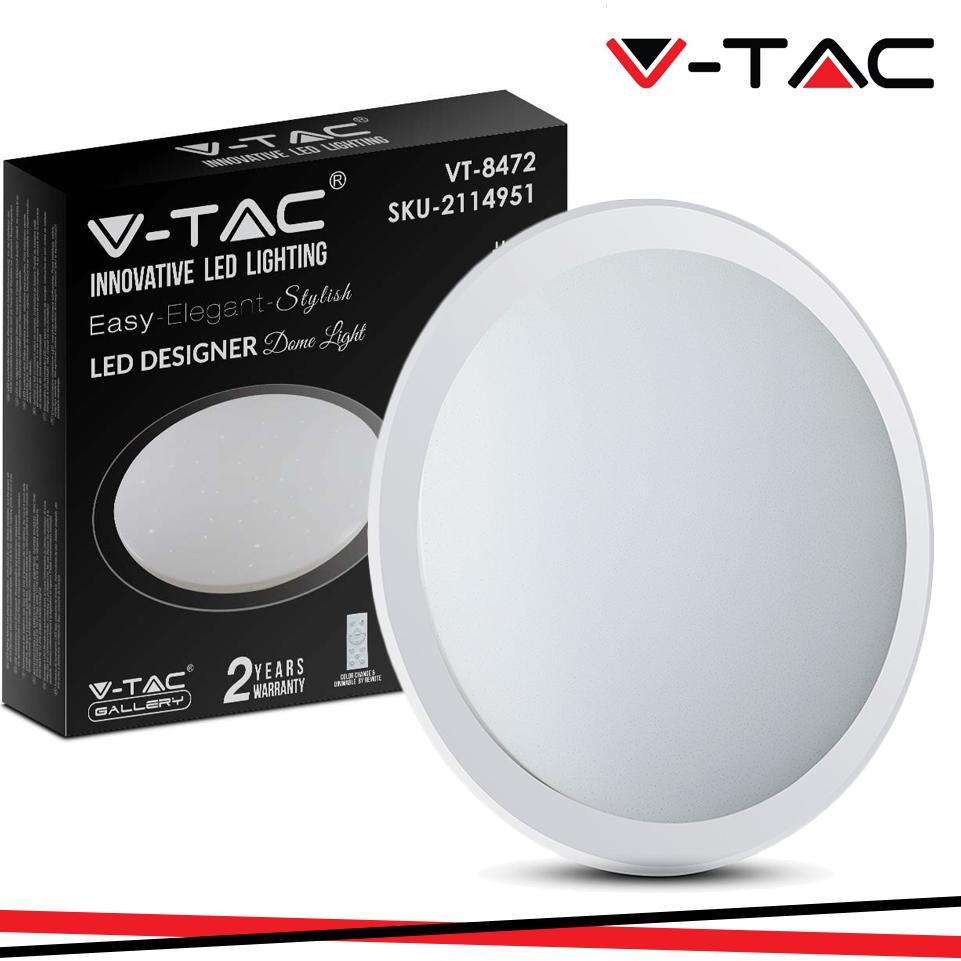 36W-72W-36W PLAFONIERA LED ROTONDA 60W CON TELECOMANDO CAMBIA COLORE 3 IN 1 EFFETTO STELLATO D: DIMMERABILE