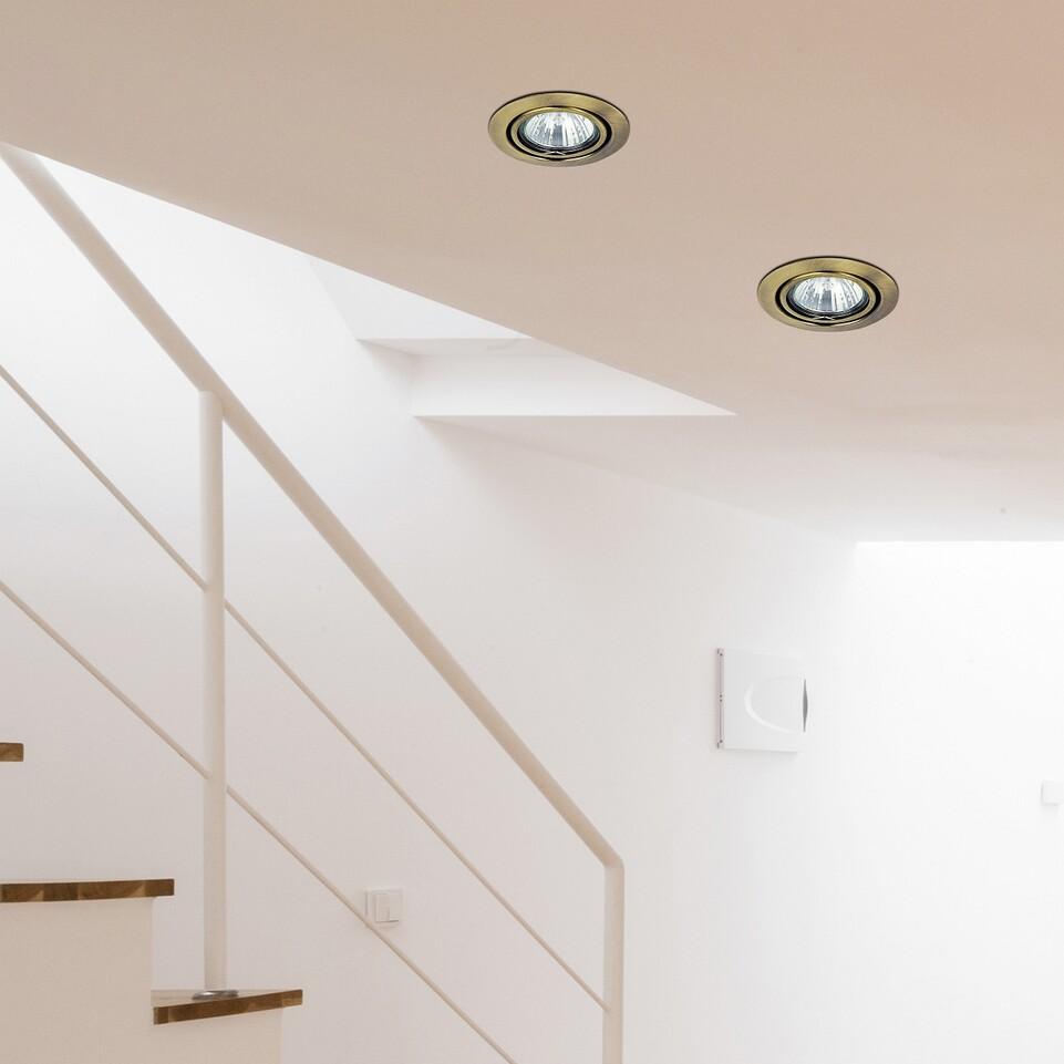SPOT RELIGHT CIRCLE SWING GU5.3ANT BRONZ