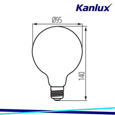LAMPADINA LED XLED G95 4W-SW - KANLUX