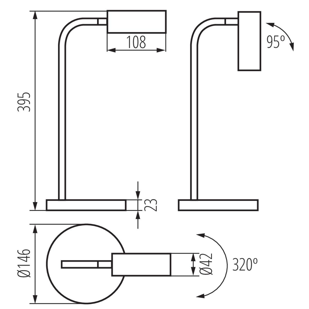LAMPADA DA SCRIVANIA LED LEADIE LED B - KANLUX