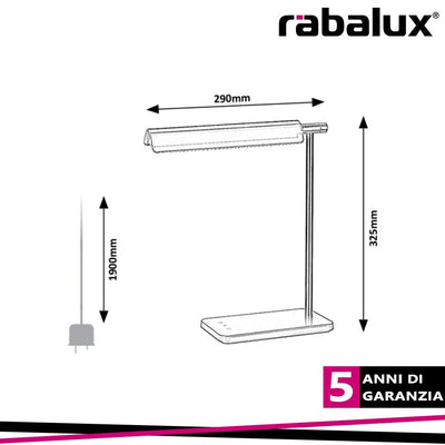HORUS,IND.TABLE,LED 7W BLACK H32,5