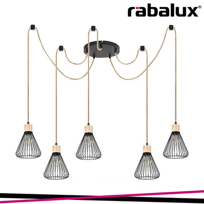 FARFALLE,IND.PENDANT.E27 5XMAX40W, D18CM