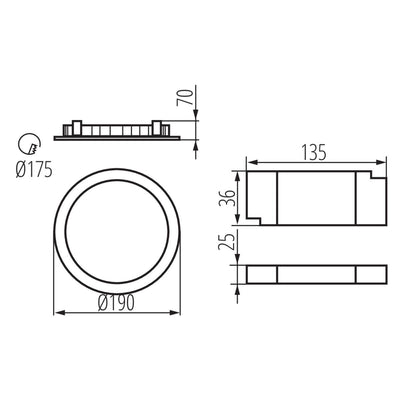 INCASSO TIBERI PRO 30W-940-B - KANLUX