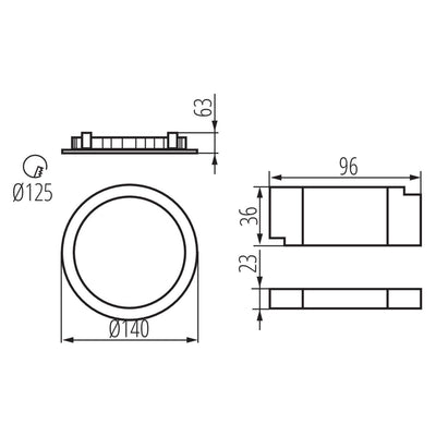 INCASSO TIBERI PRO 20W-940-B - KANLUX