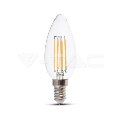 LED LAMPADINA 4W FILAMENTO E14 CLEAR COVER CANDELA DIMMERABILE 3000K