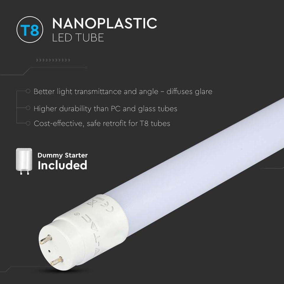 LED TUBO T8 9W 60 CM NANO PLASTICA 3000K