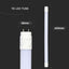 LED TUBO T8 7W 60 CM NANO PLASTICA 4000K 160LM/W