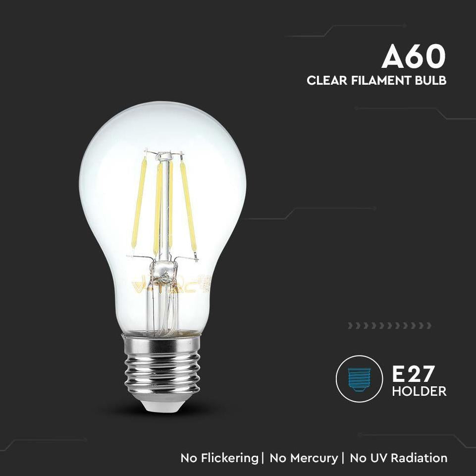 LED LAMPADINA 12W FILAMENTO E27 A60 CLEAR COVER 4000K