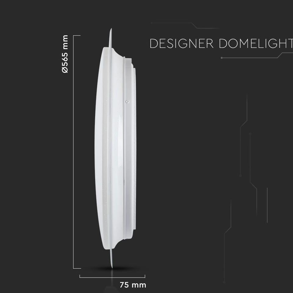 30W-60W-30W LED PLAFONIERA LED ROTONDA 60W CON TELECOMANDO CAMBIA COLORE 3 IN 1 EFFETTO STELLATO D: DIMMERABILE