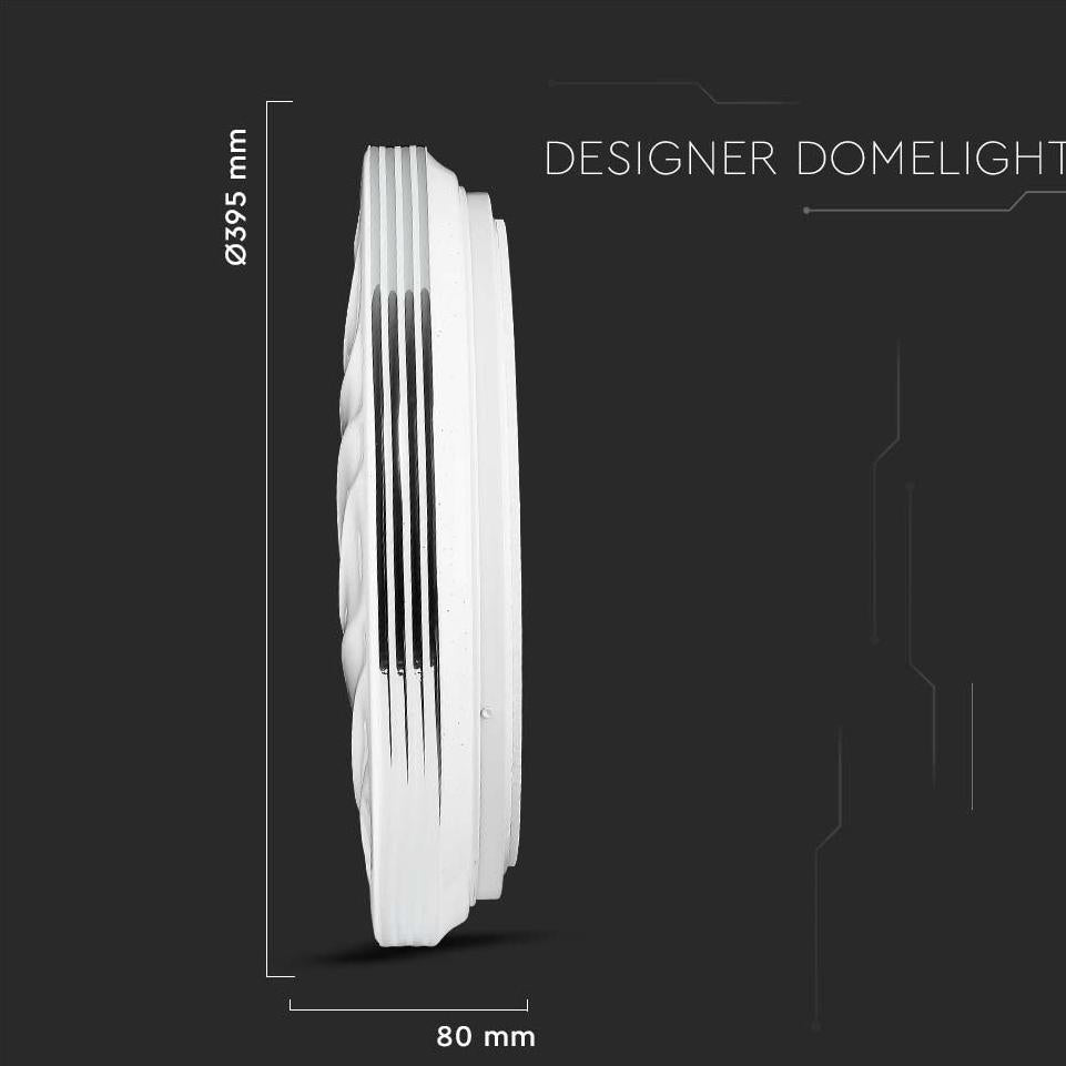 20W-40W-20W PLAFONIERA LED ROTONDA 60W CON TELECOMANDO CAMBIA COLORE 3 IN 1 EFFETTO STELLATO D: DIMMERABILE   400 60MM