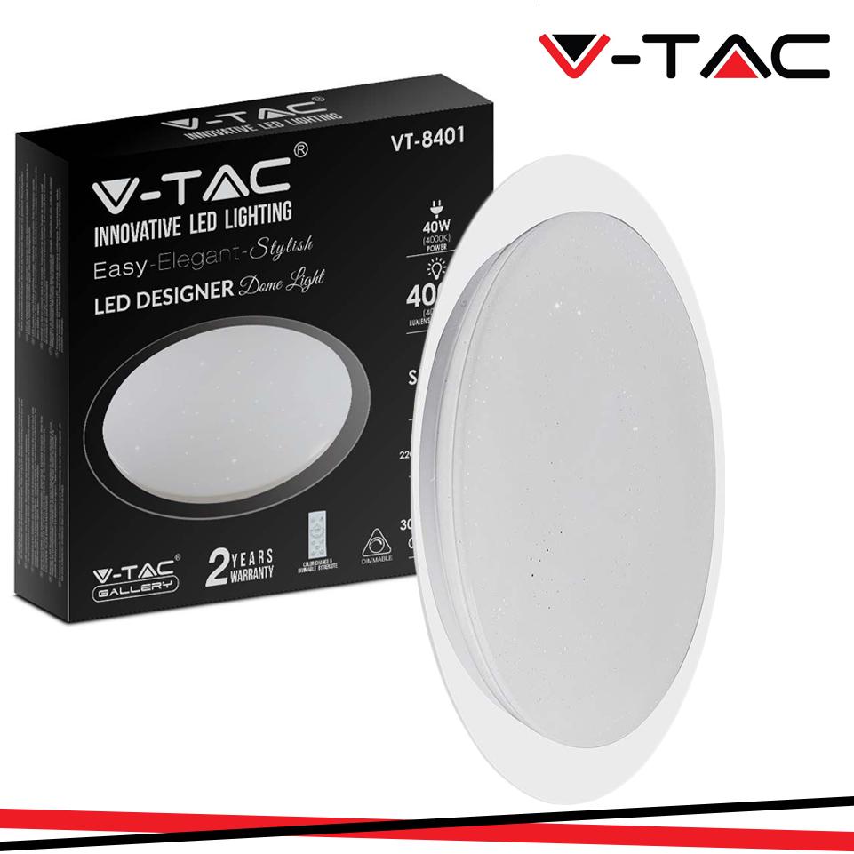 20W-40W-20W PLAFONIERA LED ROTONDA 60W CON TELECOMANDO CAMBIA COLORE 3 IN 1 EFFETTO STELLATO D: DIMMERABILE   400 70MM S