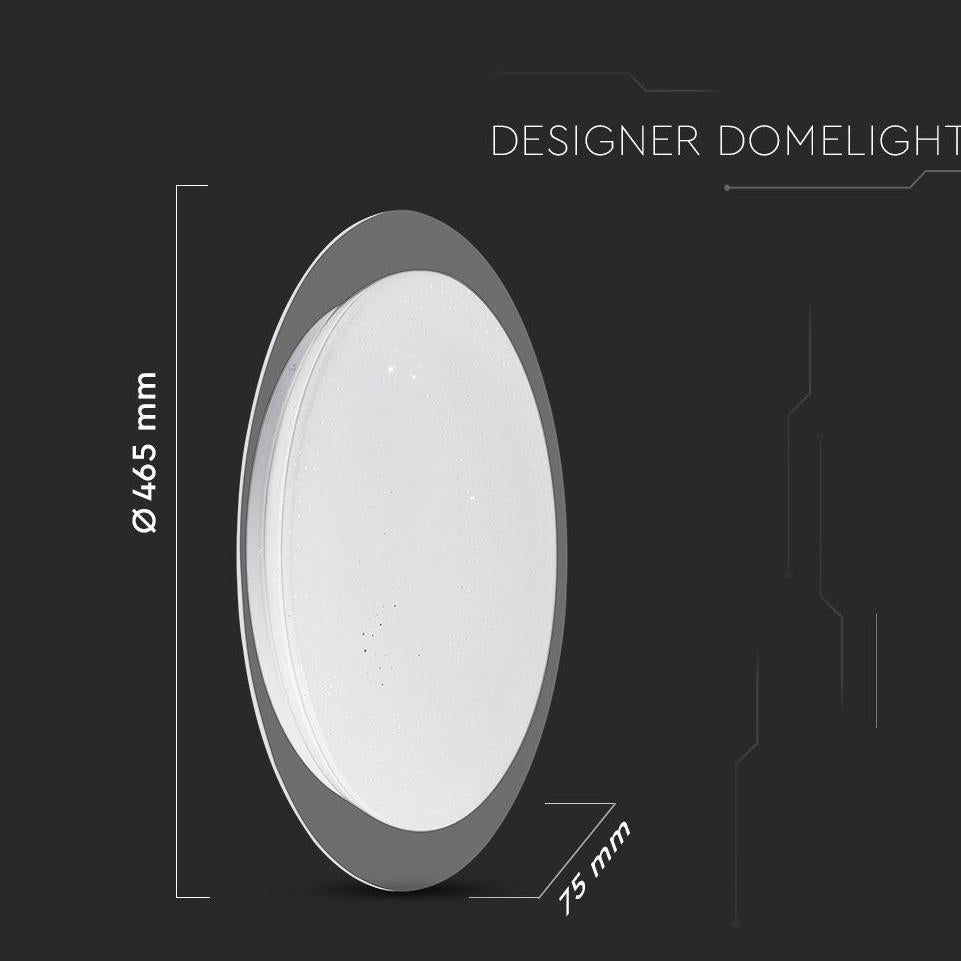 20W-40W-20W PLAFONIERA LED ROTONDA 60W CON TELECOMANDO CAMBIA COLORE 3 IN 1 EFFETTO STELLATO D: DIMMERABILE   400 70MM S