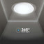 20W-40W-20W PLAFONIERA LED ROTONDA 60W CON TELECOMANDO CAMBIA COLORE 3 IN 1 EFFETTO STELLATO D: DIMMERABILE   400 70MM S