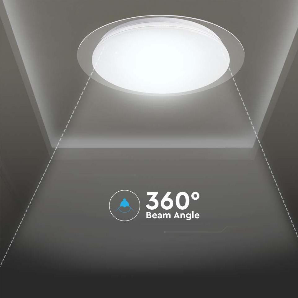 20W-40W-20W PLAFONIERA LED ROTONDA 60W CON TELECOMANDO CAMBIA COLORE 3 IN 1 EFFETTO STELLATO D: DIMMERABILE   400 70MM S