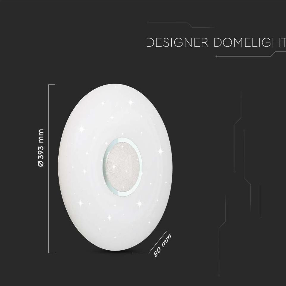 20W-40W-20W PLAFONIERA LED ROTONDA 60W CON TELECOMANDO CAMBIA COLORE 3 IN 1 EFFETTO STELLATO D: DIMMERABILE   350   ROUN