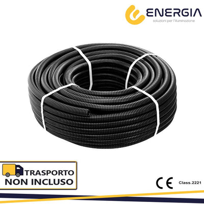 TUBO FLEX D.25 NERO            CORRUGATO