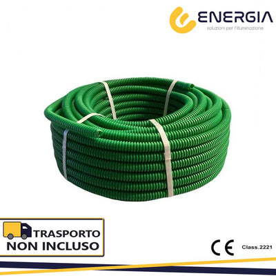 TUBO FLEX D.25 VERDE PREMIUM   CORRUGATO